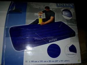 Colchón Individual Inflable Intex - Medidas En Fotos. Cama