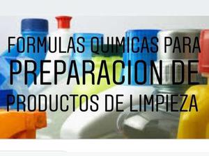 Kit Formulas Químicas Para Preparar Productos De Limpieza