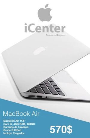 Macbook Air 11' I5 4gb 128gb  ¡tienda Física!