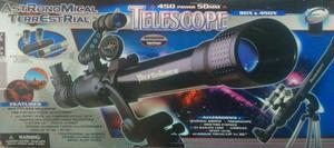 Telescopio Astronomico Terrestre 50mm Con Potencia 450