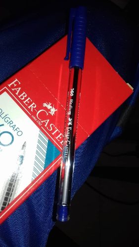 Boligrafo Azul Marca Faber Castell 060