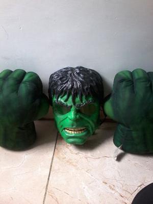 Careta Y Guantes De Hulk Marca Hasbro