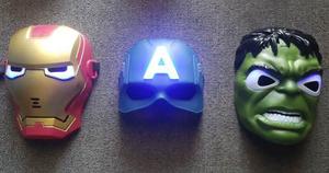 Mascaras Avengers Con Led Capitán América Hulk Ironman