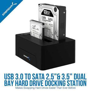 Duplicadora Disco Duro Sata 2.5 Y 3.5 Usb 3.0 Sabrent