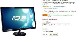 Monitor Lcd Asus Vs229 Nuevo En Casu Caja