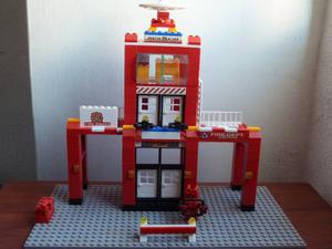 Block Estación De Bombero (tipo Lego)