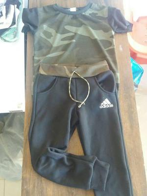 Conjunto Monos Jogger Y Franelas Niños