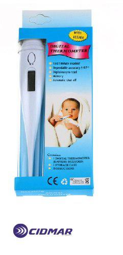 Termometro Digital Lcd Para Bebes Con Estuche Y Pila