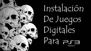 Instalación De Juegos Digitales Para Ps3