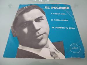 Lp / Lucho Gatica / 45 Rpm / El Pecador / Long Play Acetato