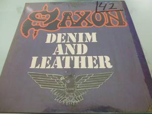 Lp / Saxon / Denim And Leather / Excelentes Condiciones /