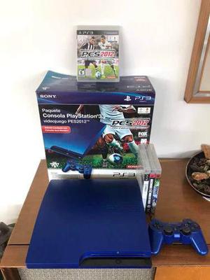 Playstation 3 De 160gb Edición Limitada Azul Metálico
