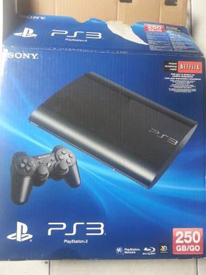 Playstation 3 Super Slim 250 Gb De 5 Juegos Originales