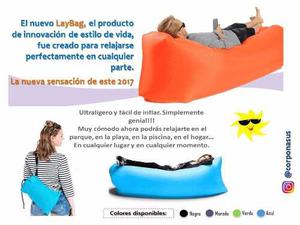 Puff Inflable Colchón Sofa Laybag