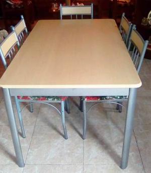 Vendo Juego De Comedor Moderno 6 Puestos, Falta Una Silla