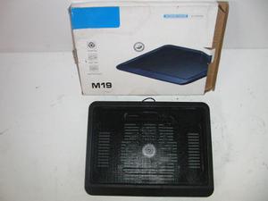 Base Fan Cooler Laptop Modelo Moderno M19 Slim Consolas