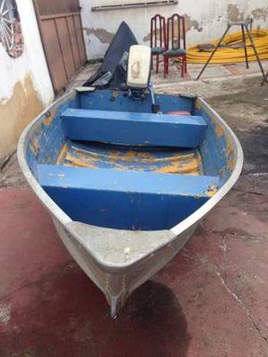 Bote De Aluminio 10 Pie Con Motor Evinrude