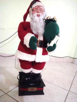 Muñeco Santa Musical Grande Navidad Con Vela