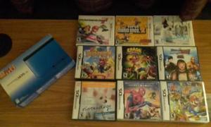 Nintendo 3ds Xl Azul + 9 Juegos Originales