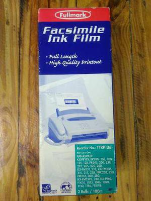 Pelicula Para Fax Panasonic Kx-fp Serie Fullmark Ttrp136