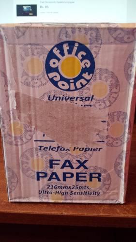 Venta D Papel De Fax Marca Oficce Point Precio C/u