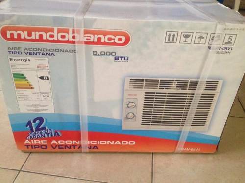 Aire Acondicionado De Ventana Mundo Blanco De  Mil Btu