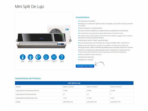 Aire Acondicionado Khaled Mini Split De Lujo  Btu