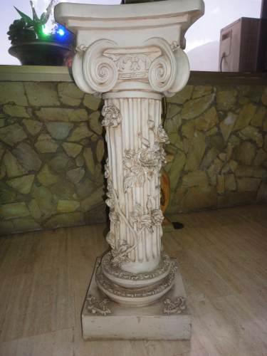 Pedestal Decorativo En Poliresina 80x 30 Cms 50 Kgs