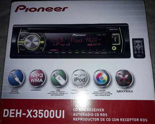 Reproductor Pioneer Deh-x3500ui 100% Orig. Recibo Telefono