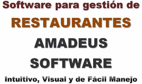 Sistema Integral Amadeus Restorant-bar Software