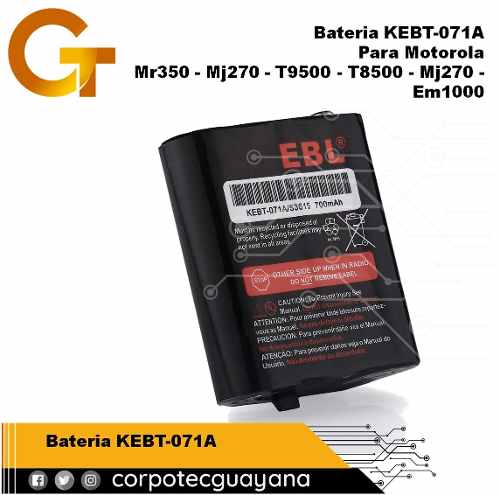 Bateria Para Motorola Mr350 Mj270 T T Mj270 Em