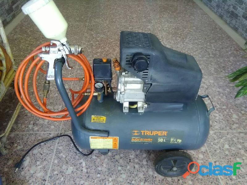 Compresor de aire truper de 50l y 2 1/2 hp