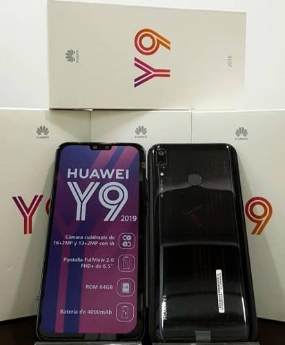 Huawei Y9 2019 64gb Dual + Forro + Protector De Pantalla