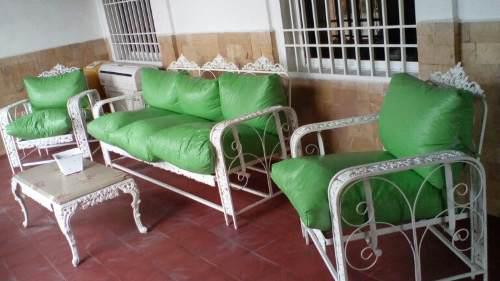 Juego De Muebles De Jardin Hierro Forjado,$ Como Nuevos