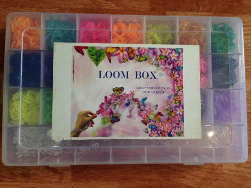 Loom Box Kit Para Crear Pulseras Bisuteria + 600 Ligas