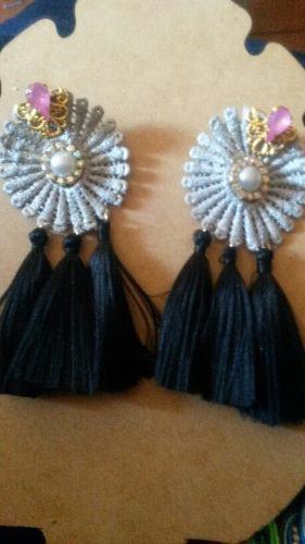 Zarcillos, Aretes, Soutache, Torchon, Pompon