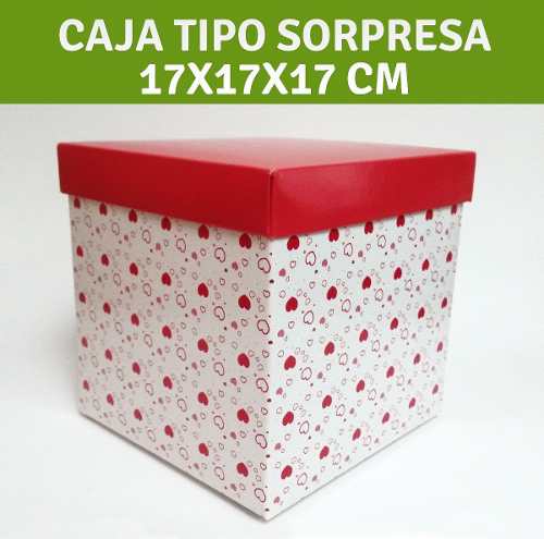 Caja Regalo Sorpresa, Detalles, Arreglo Floral, Cartón