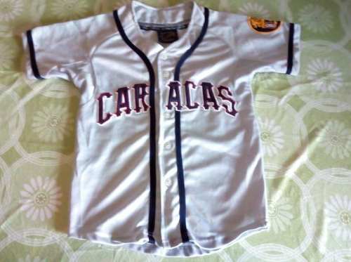 Camisa De Beisbol Leones Caracas Original Talla 8 Niños