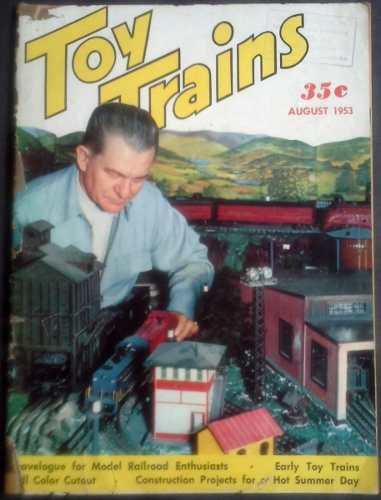 Coleccionable Revista Antigua Toy Trains Agosto 1953