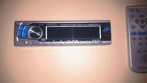 Frontal Equipo Sonido Carro Marca Silver + Control + Estuche