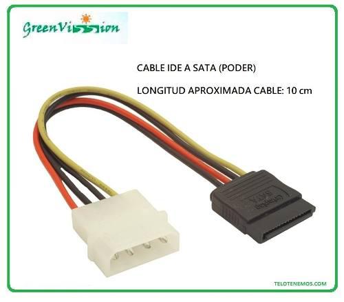 Green Vission Cable Sata Poder Disco Duro Quemadora