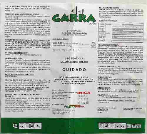 Herbicida Garra 330 Ec