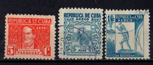 Lag Estampillas Cuba  Nueva Y Usadas