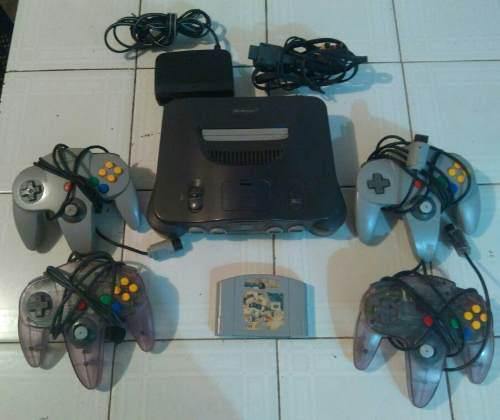 Nintendo 64 + 4 Controles + 1 Juego