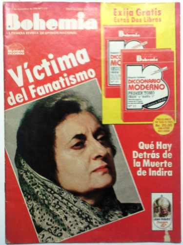 Revista Vintage Bohemia 5 Al 11 De Noviembre 1984 N° 1.117