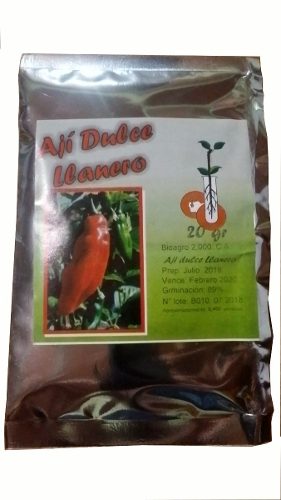 Semilla Certificada De Aji Dulce Llanero 20 Gr