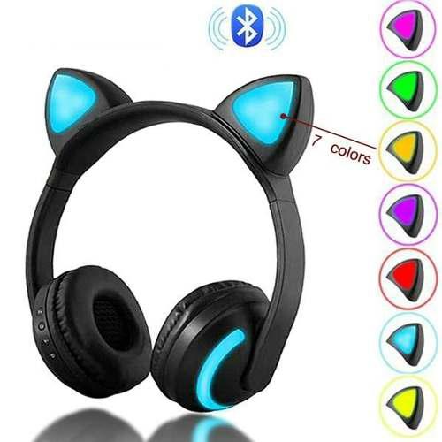 Audífonos Inalambricos Bluetooth Cat Ear Oreja De Gato