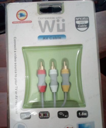 Cable Audio Y Video Compatible Con Nintendo Wii Y Wiiu Co
