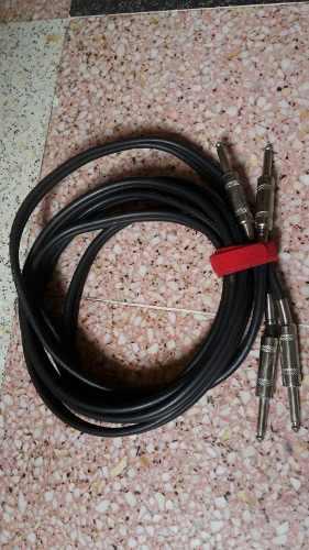 Cable De Audio Profesional Con Terminales De Plug 1/4 Machos