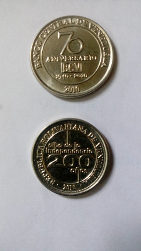 Excelentes Monedas Aniversario 50 Y 25 Cts.